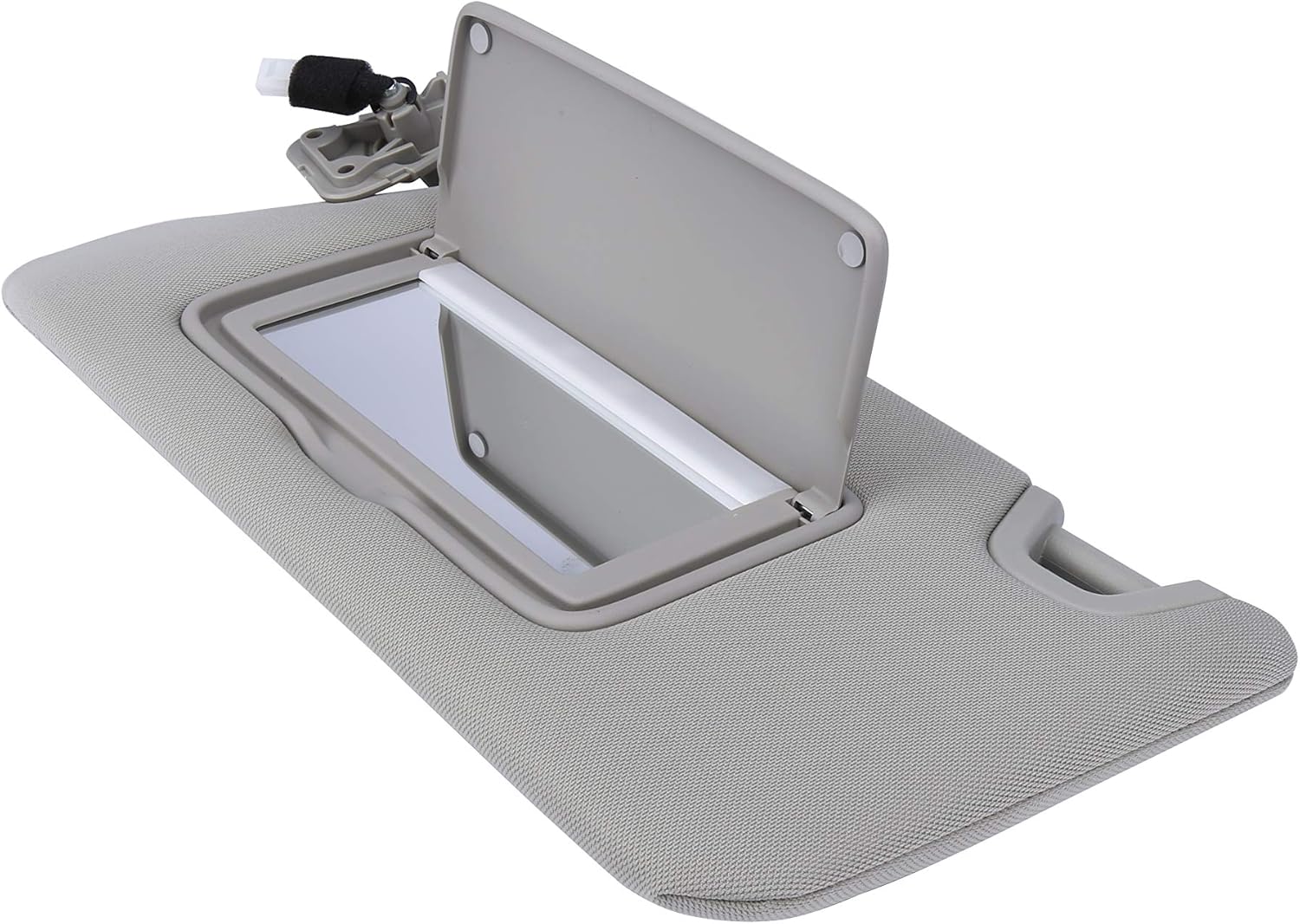Left Driver Side Sun Visor Gray - Compatible with Nissan Altima Vehicles with Year 2013, 2014, 2015, 2016, 2017, 2018 - Sun Shade Assembly with Mirror and Light - Replaces 964013TA2A, 96401-3TA2A