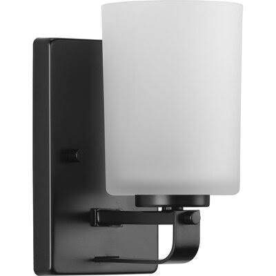 1-Light Dimmable Vanity Light Latitude Run Finish: Matte Black