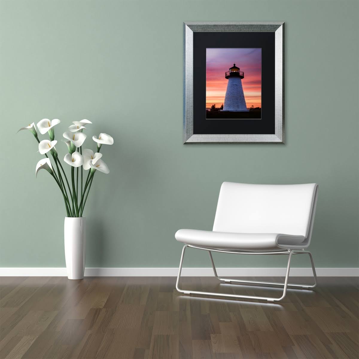 Trademark Fine Art Needle in The Sky by Michael Blanchette Photography, Black Matte, Silver Frame 11x14-Inch, Assorted