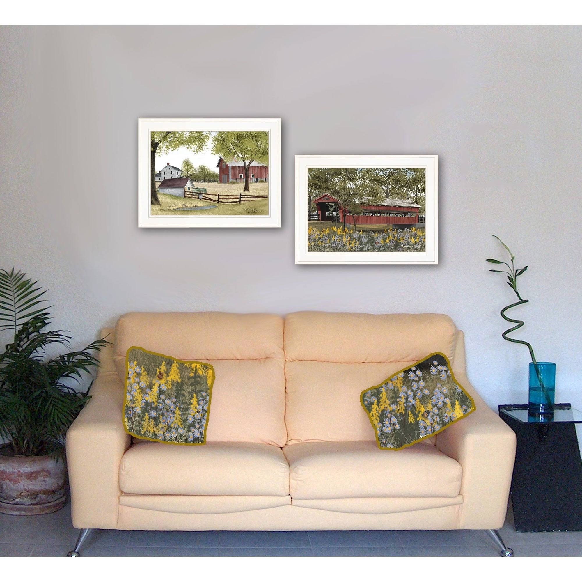 The Spring House 2-Piece Vignette by Billy Jacob, White Frame