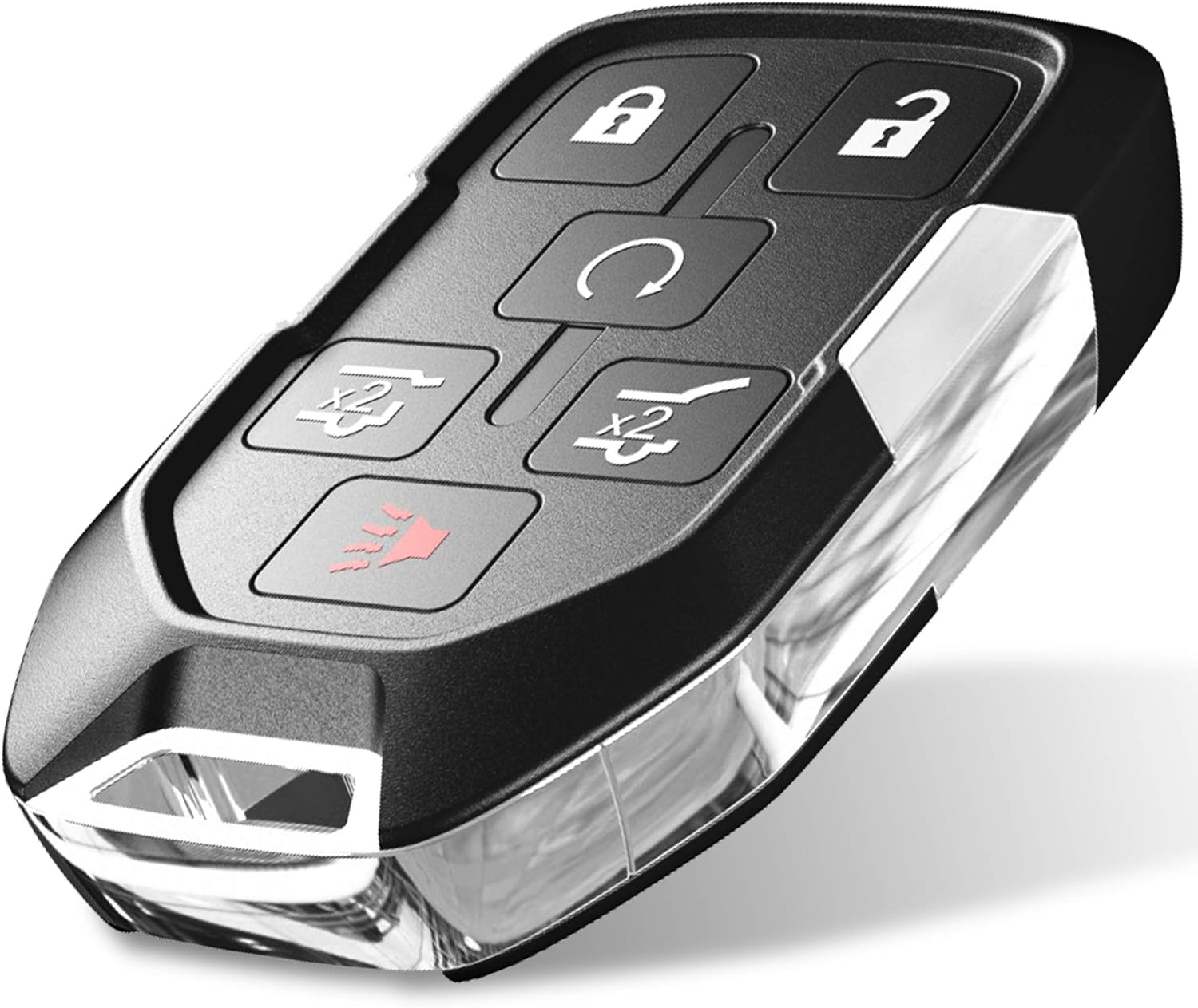 Tyranway Compatible with Car Key Fob Chevy Suburban/Tahoe/GMC Yukon 2015-2019 (HYQ1AA) 6-Buttons 315 MHz Self-prgrammed Keyless Entry System Pack of 2