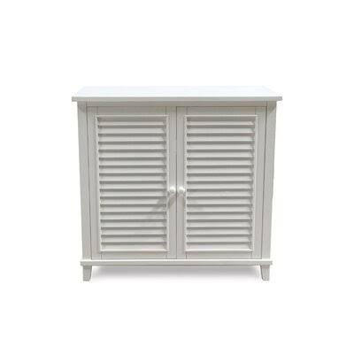 Arabelle Solid manufacured Wood 2 Rectangular Accent Cabinet Red Barrel Studio