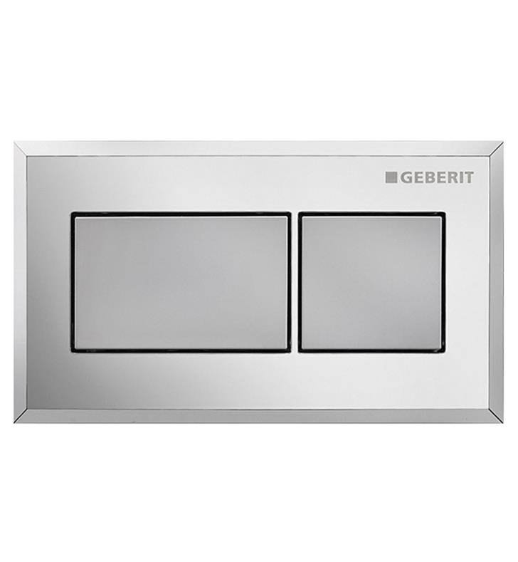 Geberit 115.932.KA.1 Pneumatic Dual Flush Button Actuator Plate - Polished Chrome