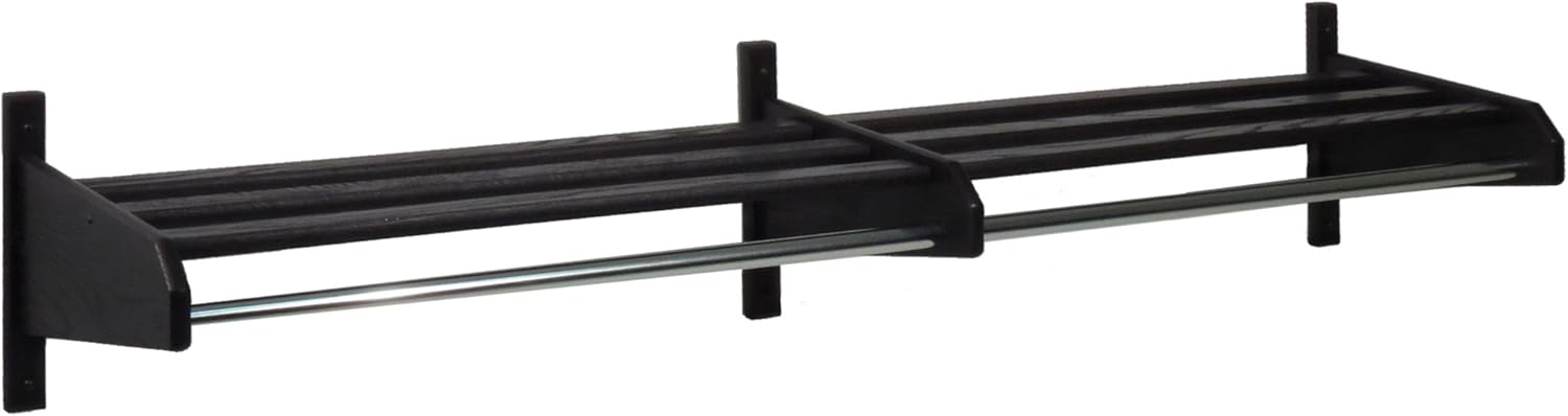 Wooden Mallet 50-Inch Hat Coat Rack, Light Oak