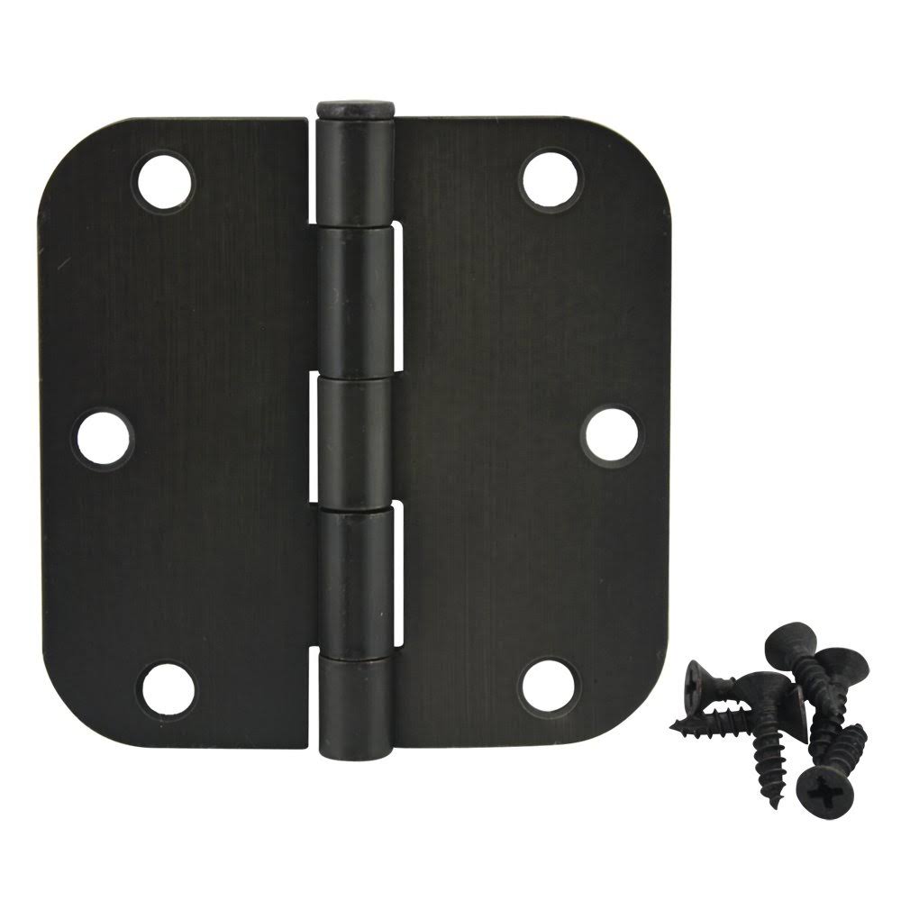 Cosmas Oil Rubbed Bronze Door Hinge 3.5x22 inch x 3.5x22 inch with 5/8x22 inch Radius Corners - 30 Pack 37540