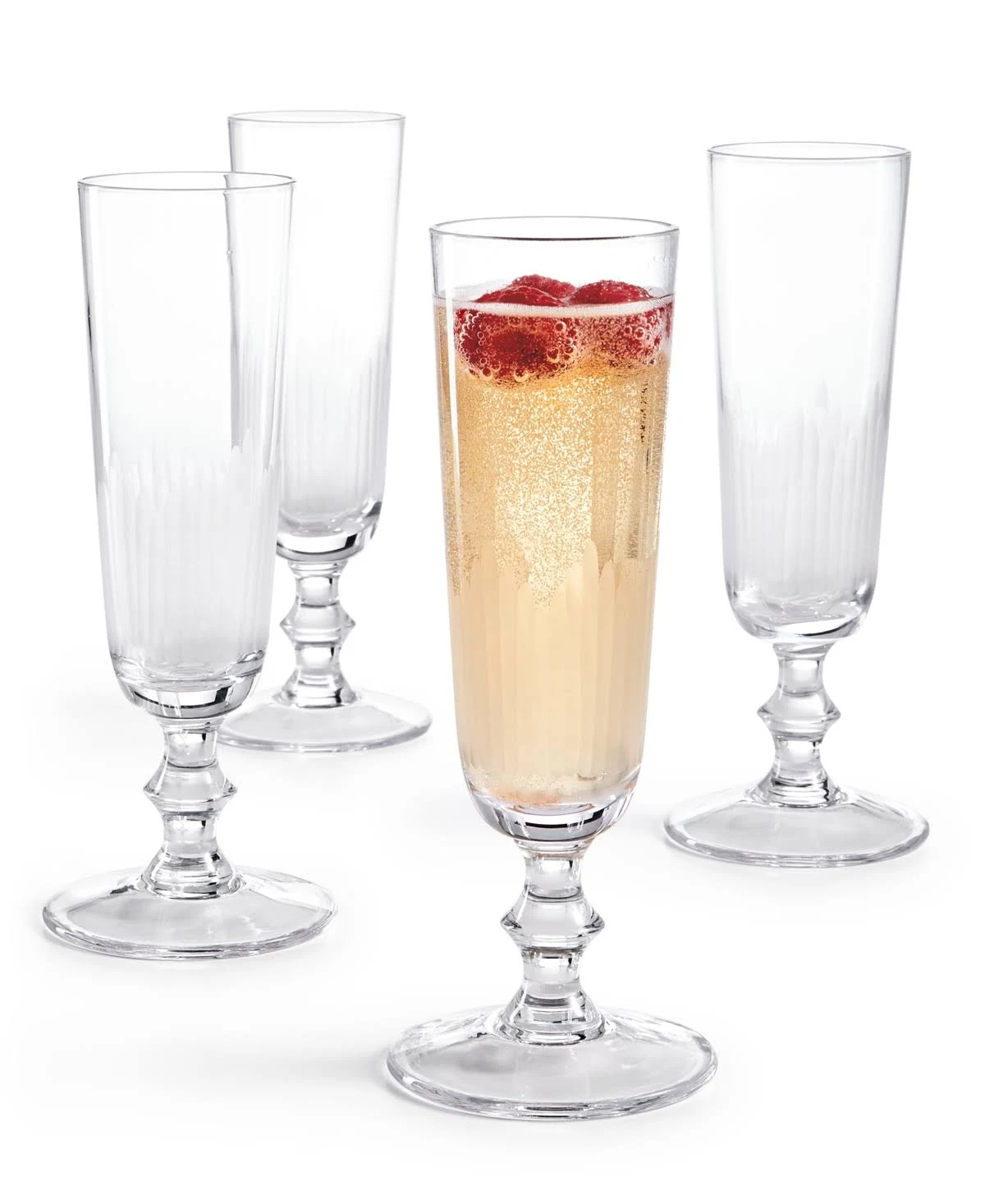Hotel Collection Architect Champagne Flutes, Set of 4, Created for Macy&s - Clear