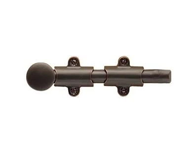 Emtek 8515US19 8 inch Solid Brass Surface Bolt Flat Black