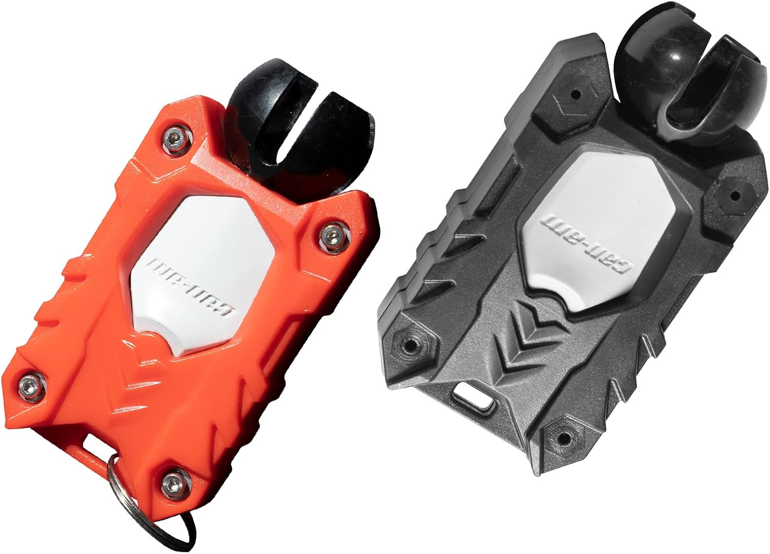 Key Holder for Ryker Outlander,A & UTV PRO Ignition Key Fob holder Compatible with Can-Am Ryker/Outlander Accessories（Red,Black 2 Pcs)