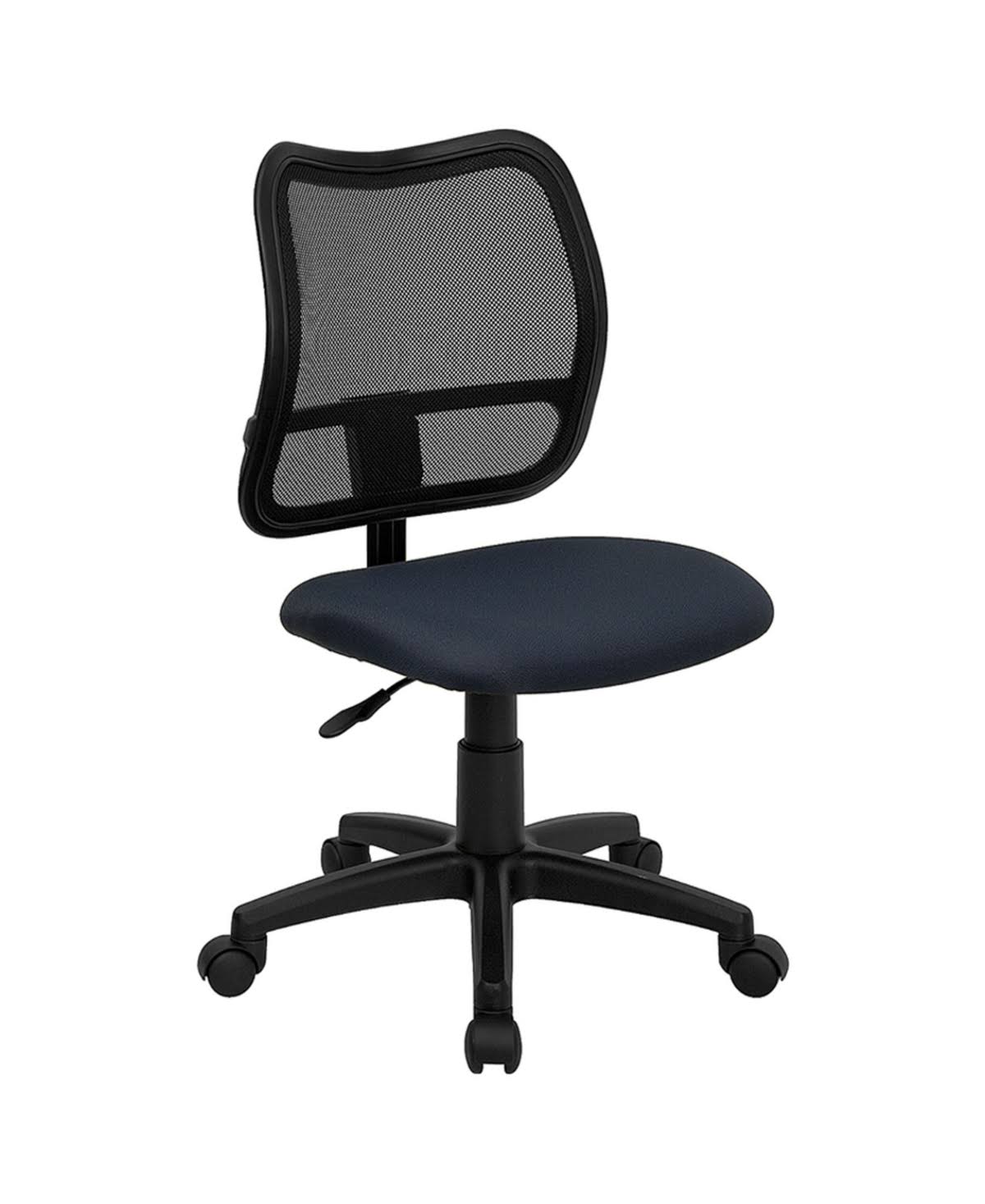 Offex Mid-Back Mesh Task Chair with Navy Blue Seat