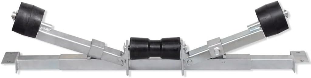 INLIFE Boat Trailer Bottom Support Bracket with Keel Rollers for Boats from 2' 7