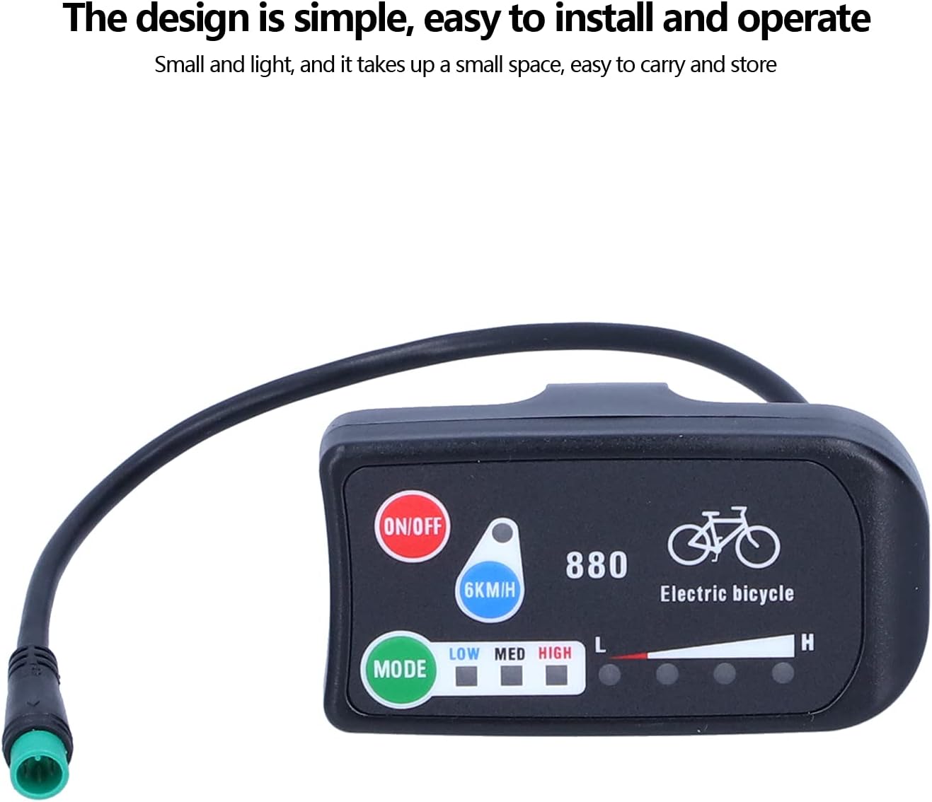 Electric Bicycle Display, 36V 48V Panel Screen Data Display Meter EBike Accessories
