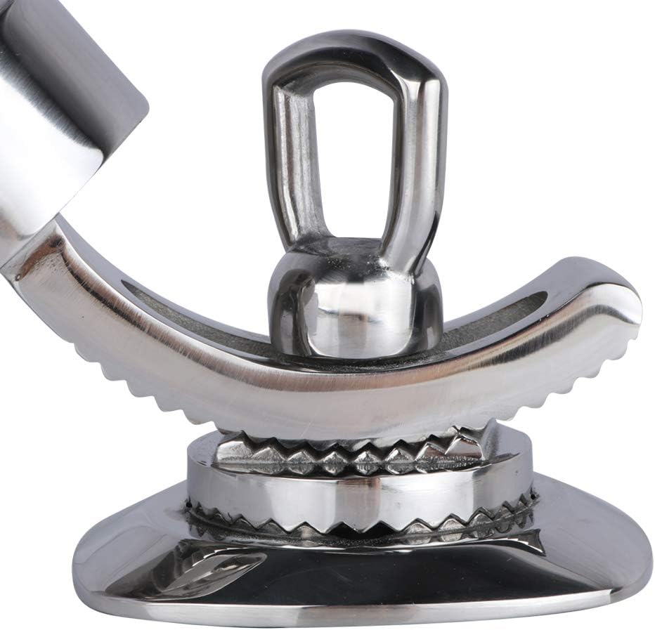 360&deg; Adjustable Fishing Rod Holder Boat Stainless Steel Rod Holder Deck Mount Round Base for Marine Yacht Boat Camper RV