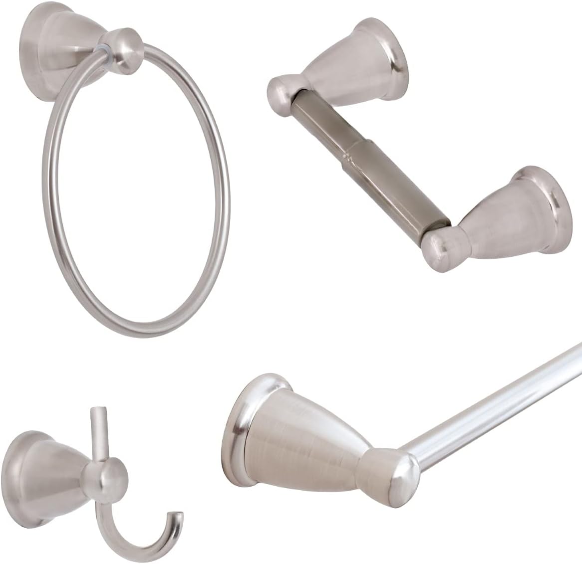 Bennington East Bay 4-Piece Bathroom Hardware Accessory Set with 24