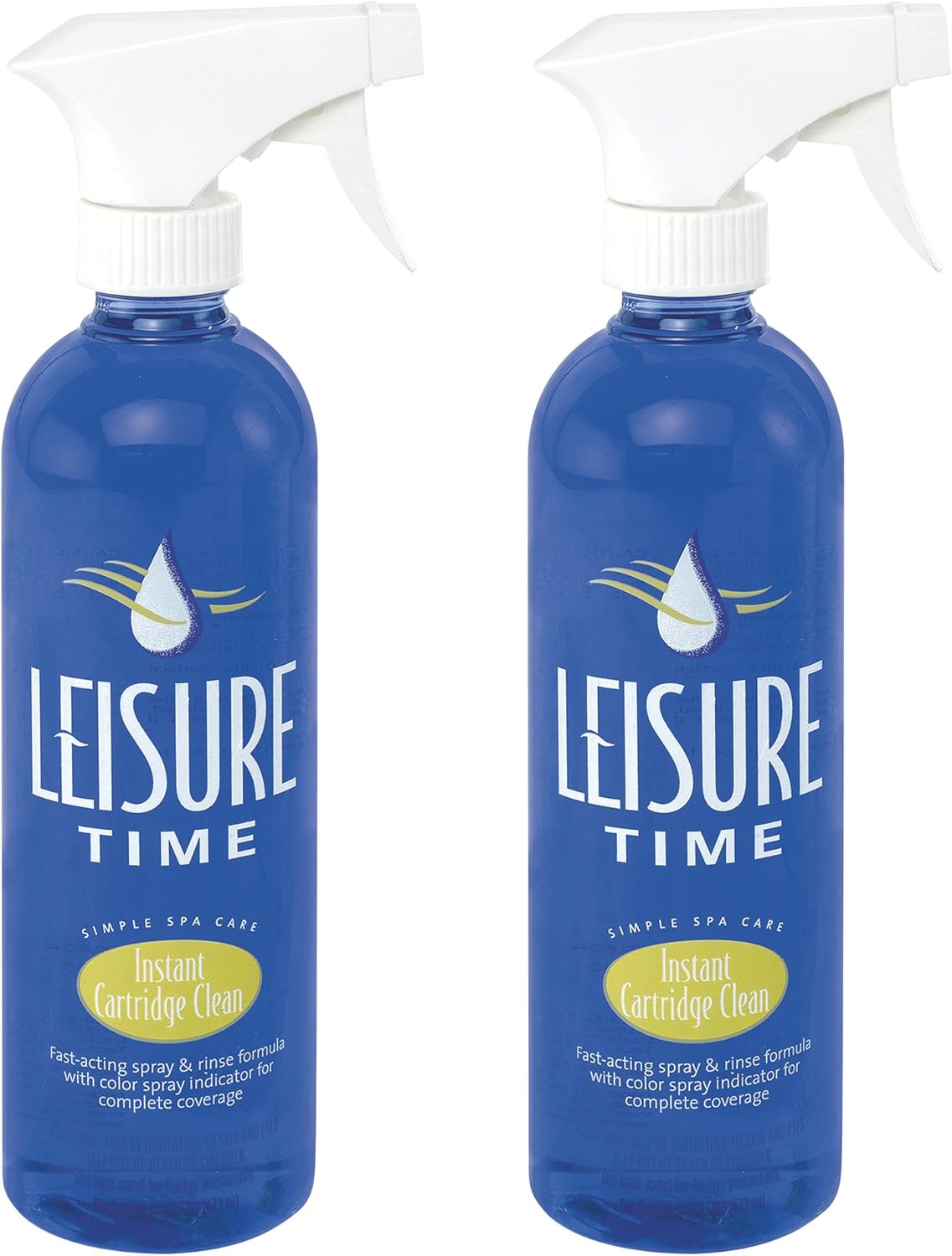 LEISURE TIME S-12 Instant Cartridge Cleaner for Spas and Hot Tubs, 1-Pint, 12-Pack , Blue