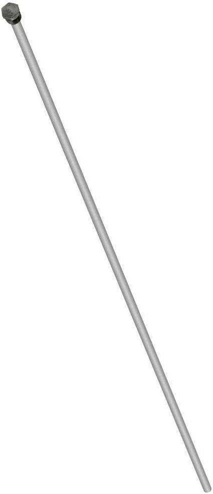 Aluminum Zinc Water Heater Anode Rod; Hex Head; 3/4 NPT x 44-inch; Stops Sulfur/Rotten Egg Smell (Solid) Pack of 2