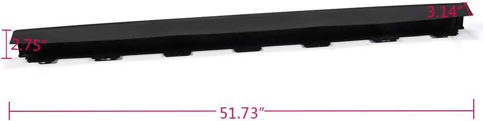 G-PLUS Top Rear Tailgate Moulding Trim Compatible for 2007-2010 Ford Explorer Sport Trac Black Replace # 7A2Z-7840602-BA 51.73