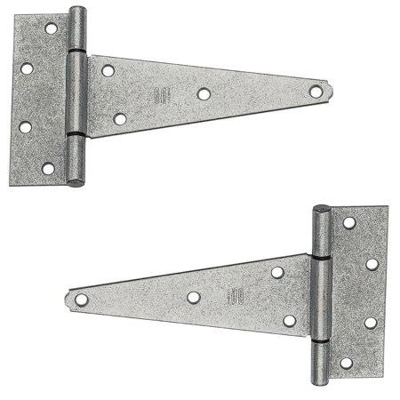 National Hardware N129-502 Heavy Duty T-Hinges Galvanized 8 inch 2 Pack
