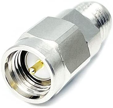 withwave's Precision 2.92 mm Female to SMA Male Microwave Adapter, DC to 26.5 GHz, 50 Ohm, Stainless Steel Body, 5G Wireless Communication Pack of 2