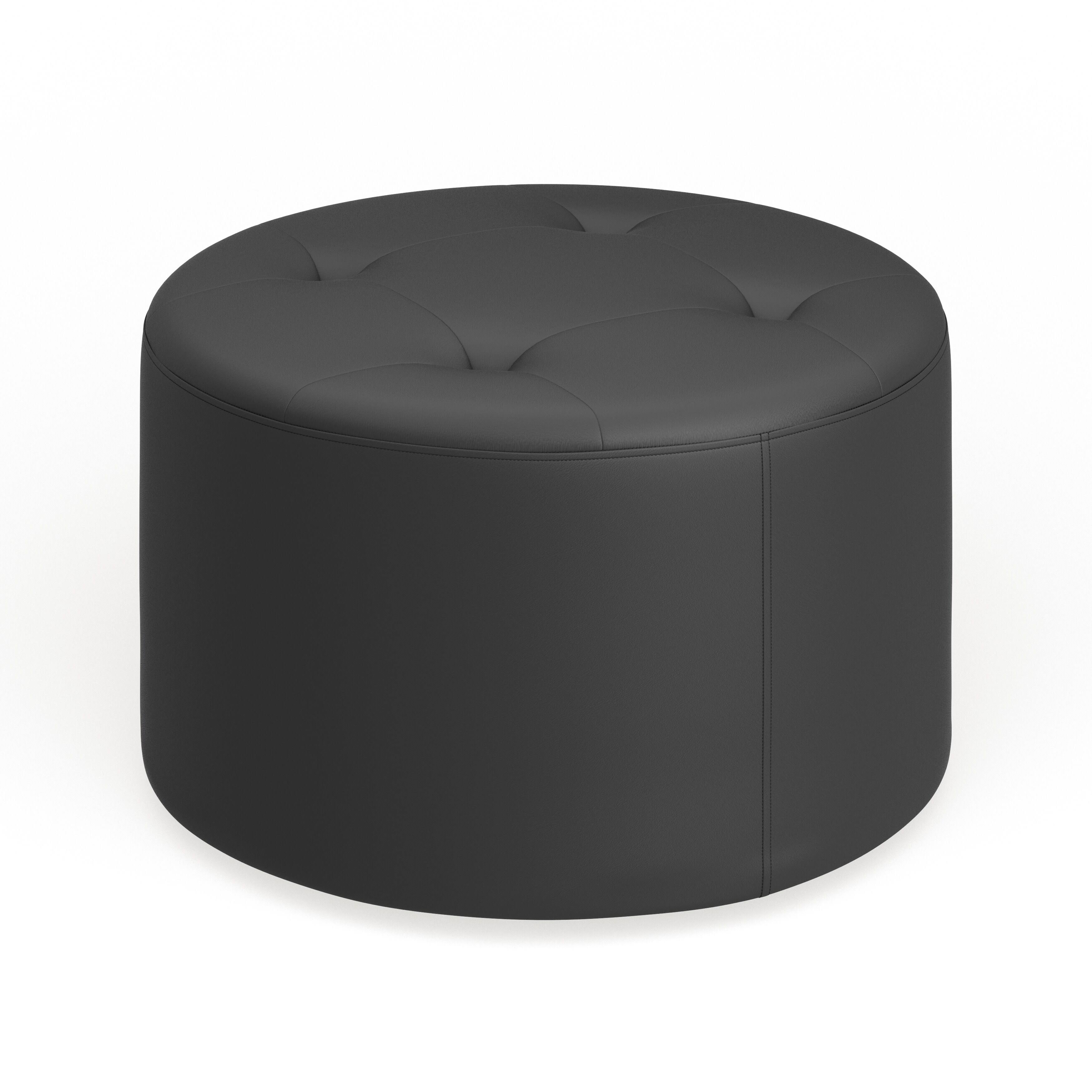 Porch u0026 den Barrett Swivel Ottoman Black