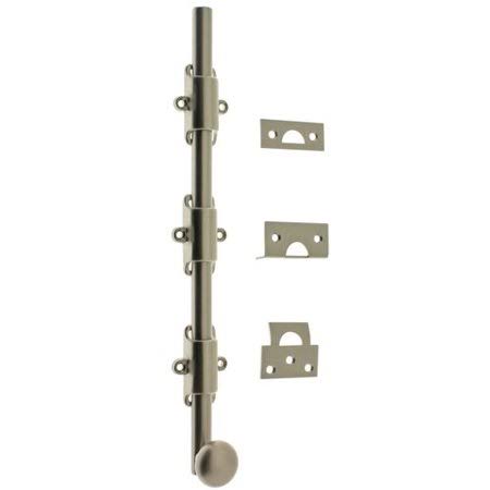 idh by St. Simons Solid Brass 12&& Heavy Duty Surface Bolt with Round Knob