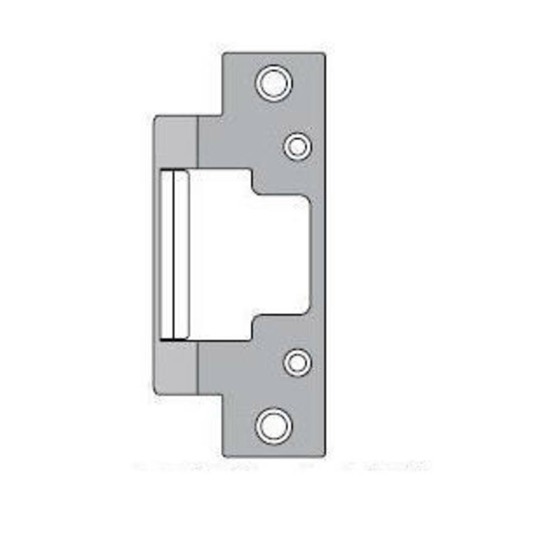 HES 801E Faceplate for HES 8000 and 8300 Series Electric Strikes for Knock Down Bright Brass