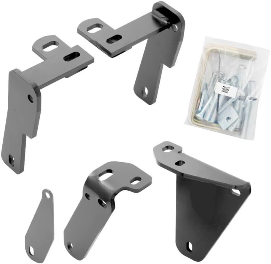 Draw-Tite Fifth Wheel Hitch Mounting System Custom Bracket For Ram 3500 2013-2021 Black Powder Coat