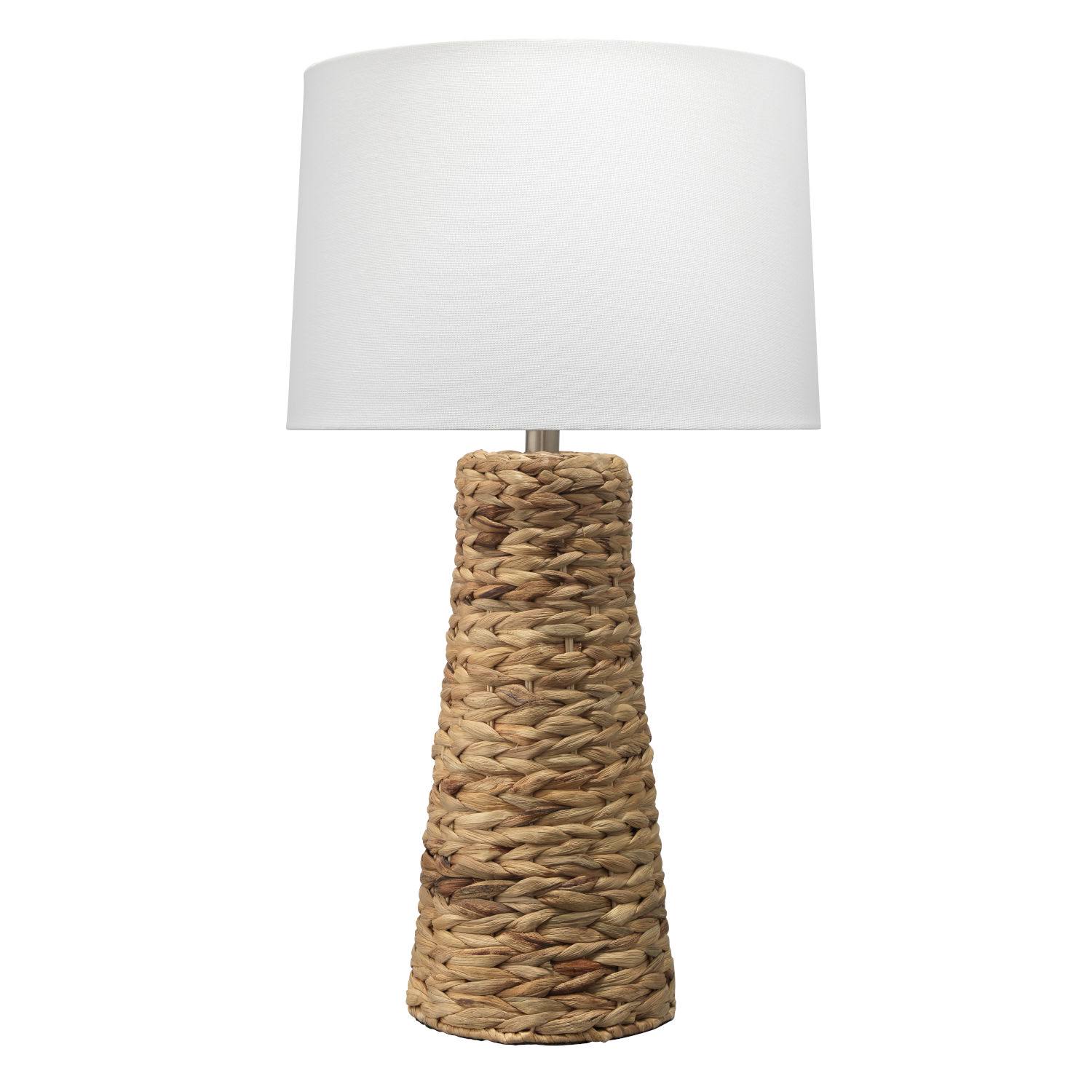 251 First One-Light Haven Table Lamp in Natural Seagrass Brown, Coastal | Bellacor