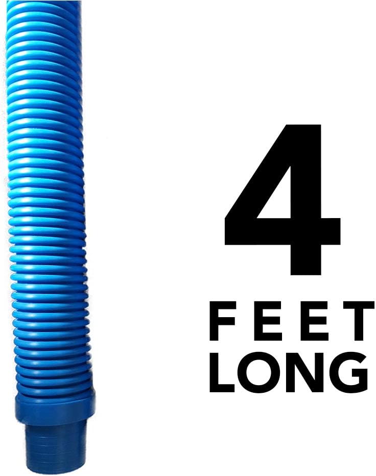 Puri Tech Universal Swimming Pool Cleaner Durable Hose 48 Long Blue Color 6 Pack Universal Fit Including Hayward Navigator, Pool Vac Ultra, AquaBug, Polaris ATV and More Pack of 2