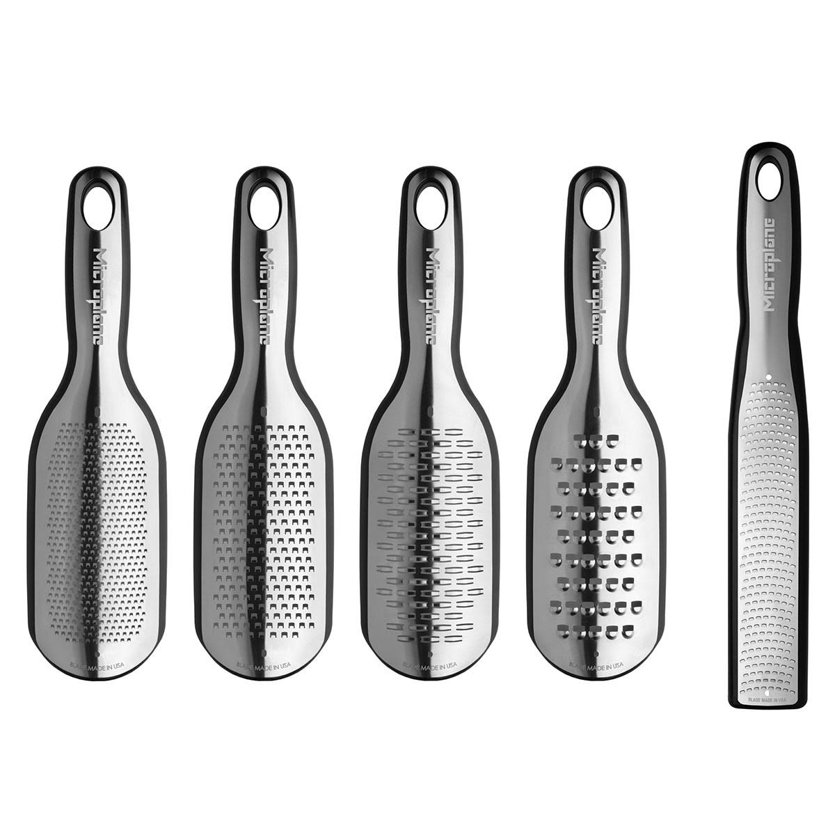 Microplane Elite Series 5pc Cheese Grater Set - Black