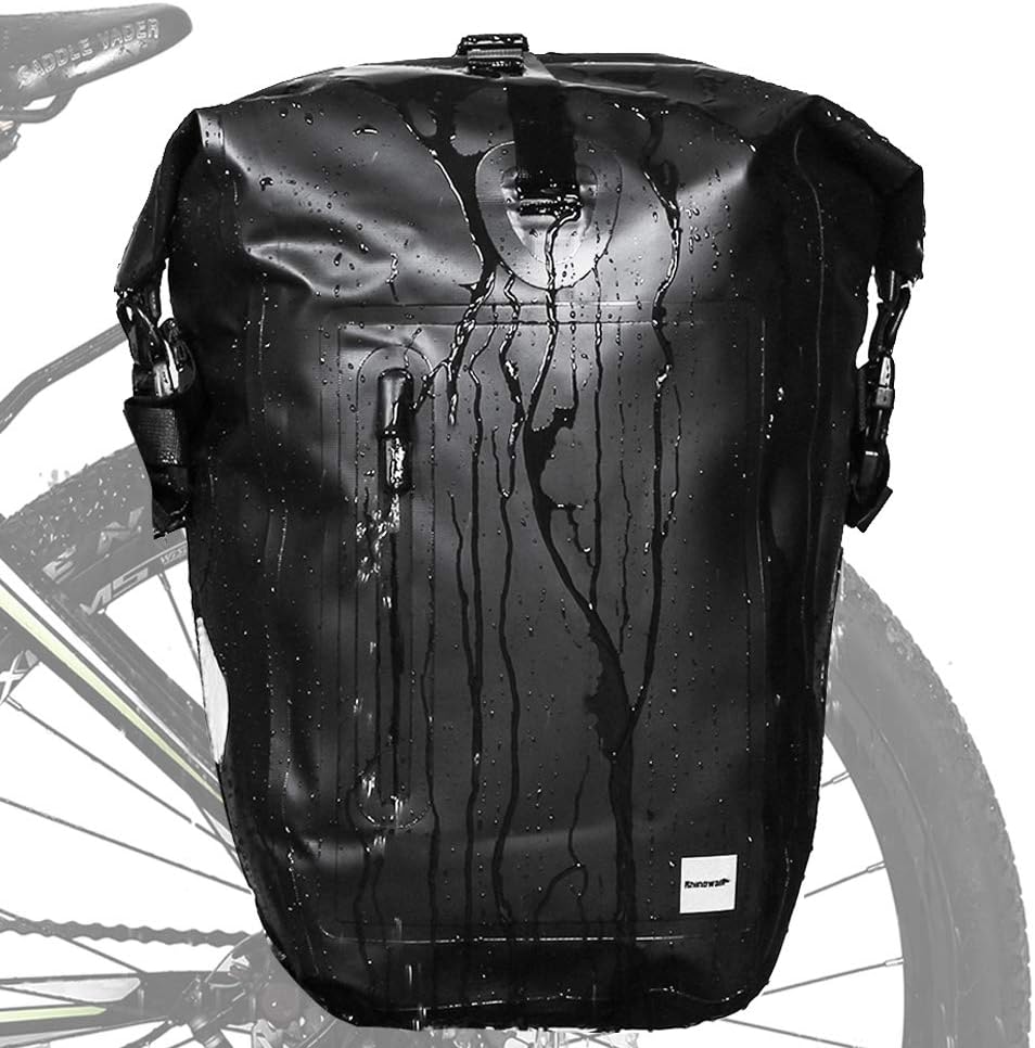 Rhinowalk Bike Bag Waterproof Bike Pannier Bag,(for Bicycle Cargo Rack Saddle Bag Shoulder Bag Laptop Pannier Rack Bicycle Bag Professional Cycling Accessories)