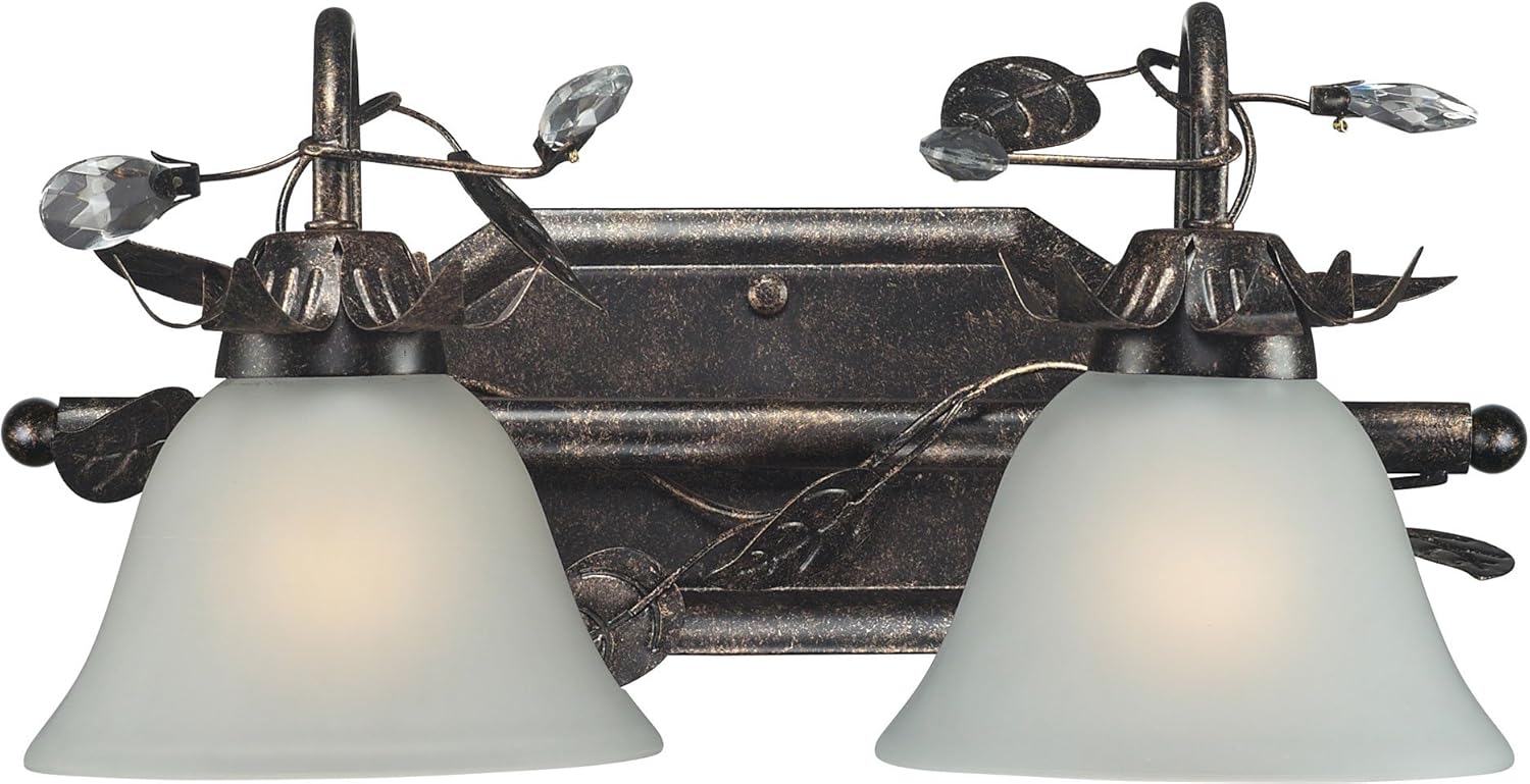 Elk Lighting Maribella 2-Light Bath Bar, Deep Rust Pack of 2
