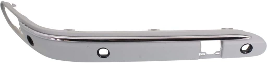 For Mercedes-Benz C280 / C350 Bumper Trim 2006 2007 Outer Passenger Side | Front | Molding | Impact Strip | w/Chrome | w/Sensor Hole | Classic Primed | 20388520219744