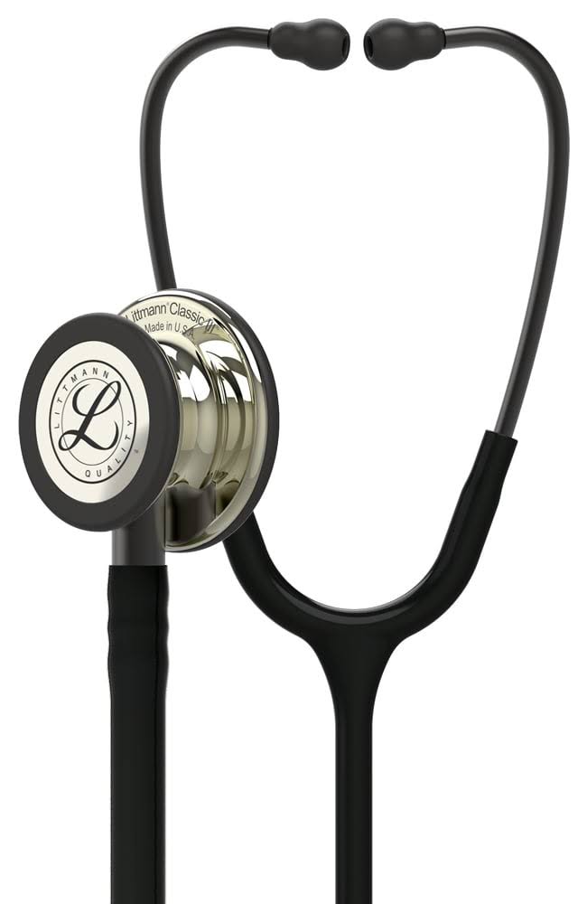 3M Littmann Classic III Stethoscope - Black / Champagne