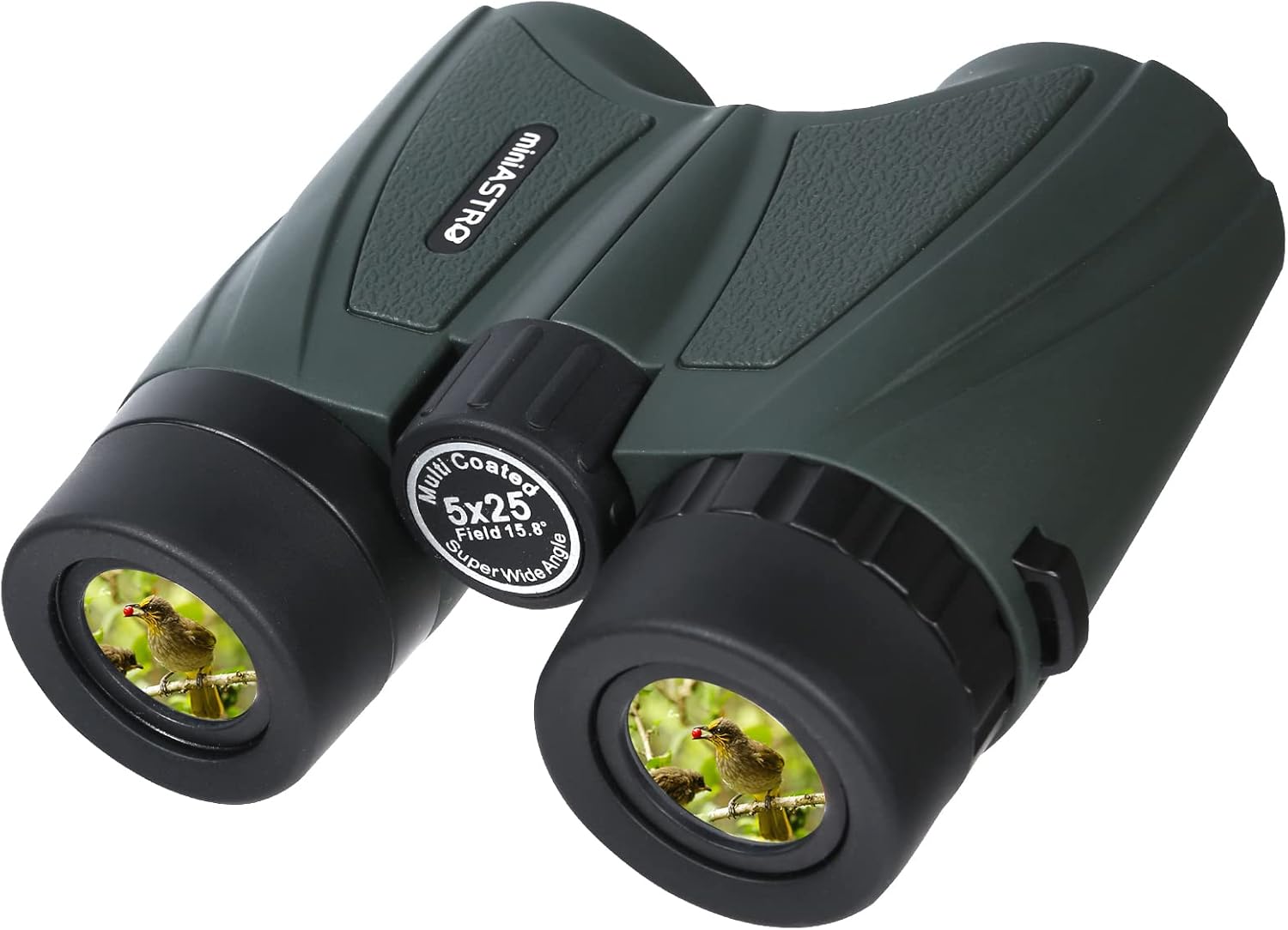 5x25 15.8&deg; Ultra Wide View Angle Binoculars &ndash; Large Field of View, 829ft/ 1000yds &ndash; Compact Nature Birding Binocular for Kids Adults &ndash; Professional Optics for Ballgame, Concerts, Hunt, Stargazing