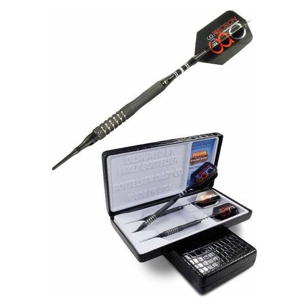 Bottelsen 1842PGB Precision Grip Coarse Knurl Black Steal Dart Soft Tip 90 Percent Tungsten 18 Gram