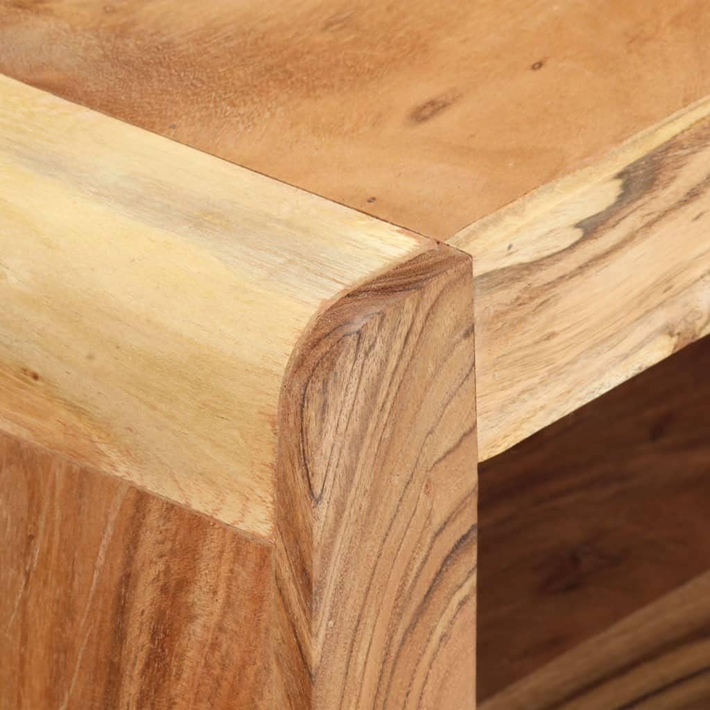 NusGear 2 Piece TV Cabinet Solid Acacia Wood