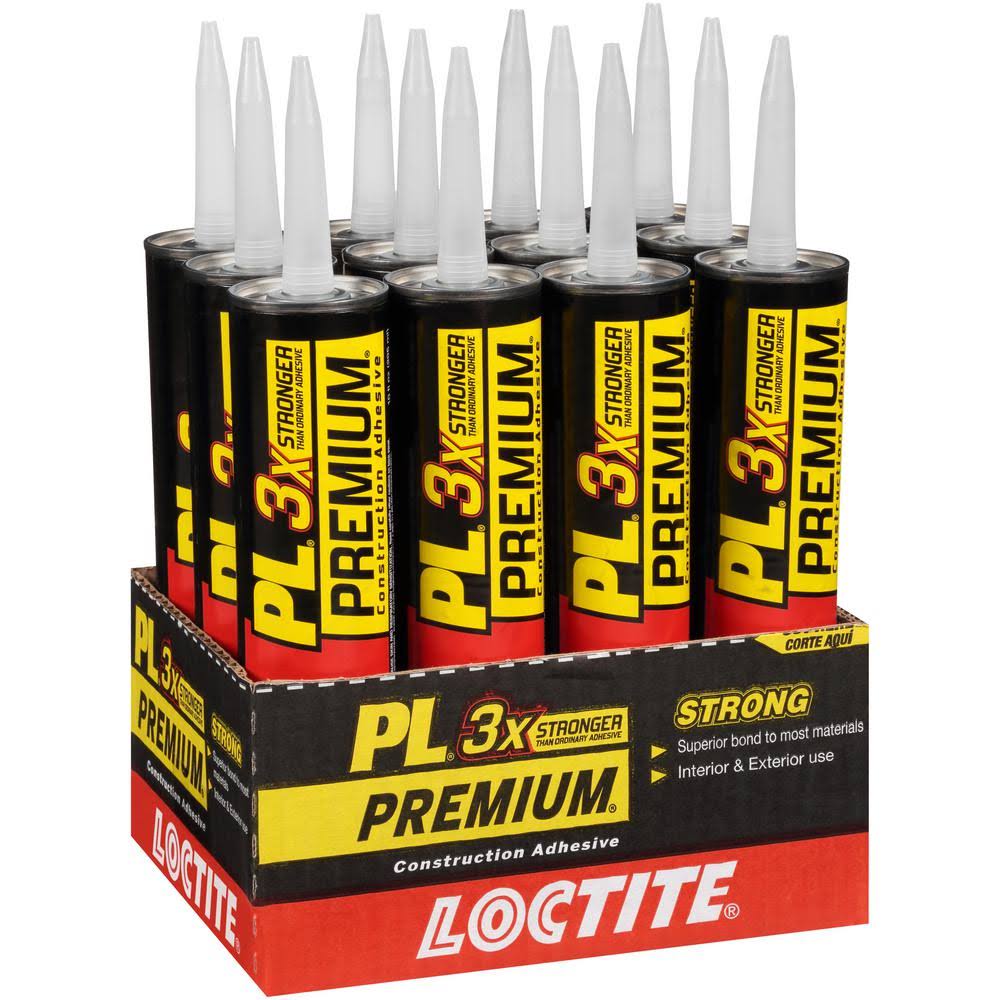 Loctite PL Premium 28 fl. oz. Low VOC Construction Adhesive (12-Pack)