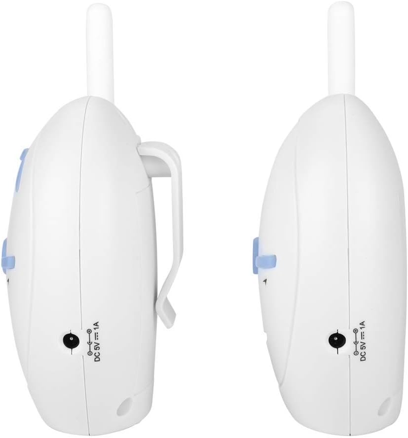 Digital Audio Baby Monitor 2.4GHz Wireless Digital Audio Intercom Nanny Monitor with Electronic Alarm for Baby Safety Pack of 2