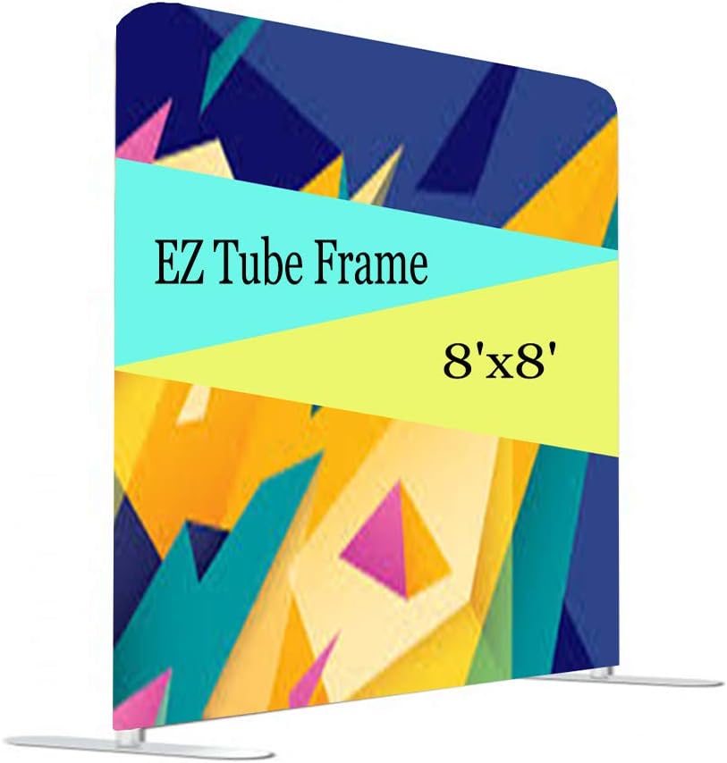Tension Fabric Tube Frame Display Backdrop Stand 8 x 8 ft. Background Banner Frame Quickly Display The Background Wall Banner Stand for Trade Show Display (Frame ONLY)