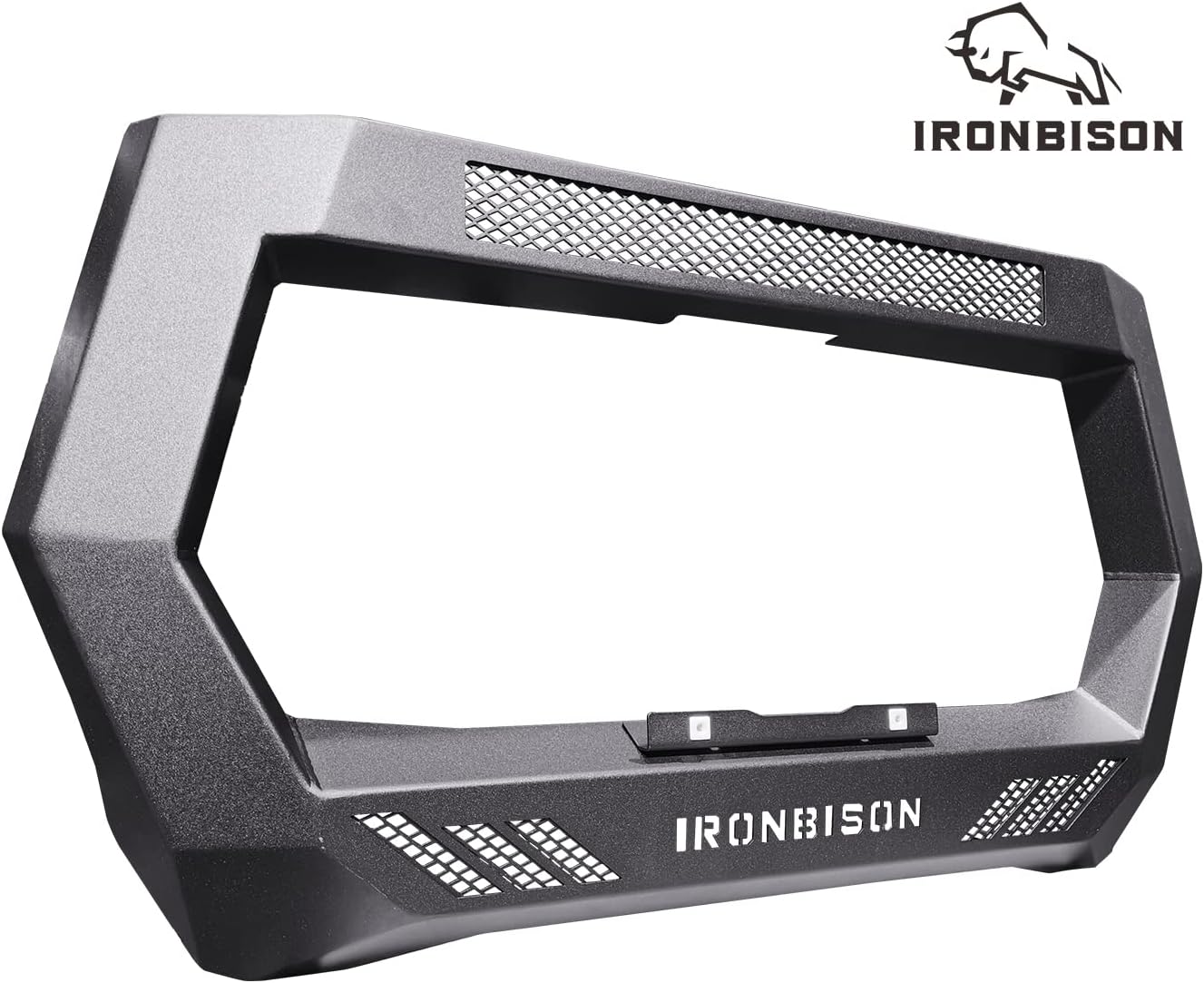 IRONBISON Barde Bull Bar Compatible with 2005-2022 Toyota Tacoma Pickup Truck Fine Textured Black Front Bumper Brush Grille Guard Compatible with 20&rdquo; LED Light Bar