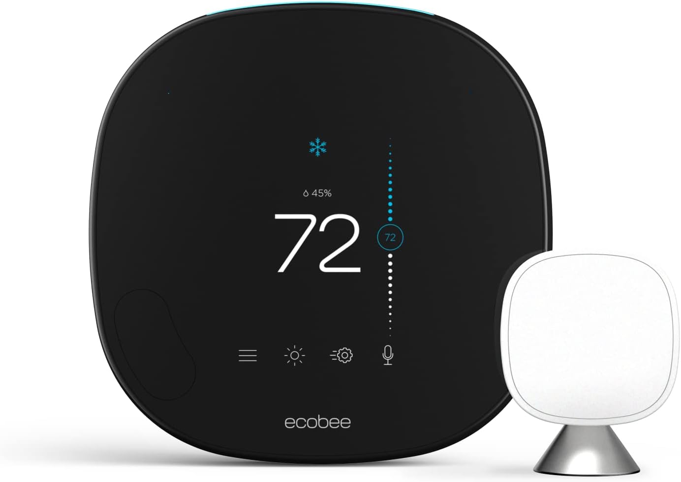 ecobee SmartThermostat with Voice Control , Black