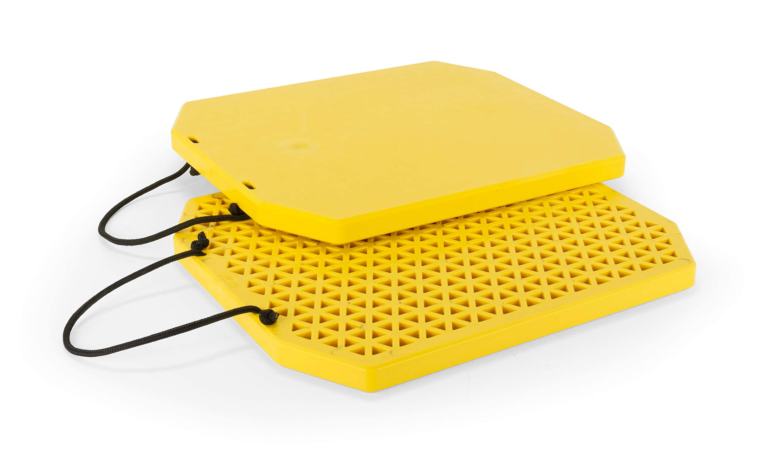 Camco 44545 Heavy-Duty Extra-Large Stabilizer Jack Pads with Handle - Prevent Trailer Jacks from Slipping Into Soft Ground - Inc