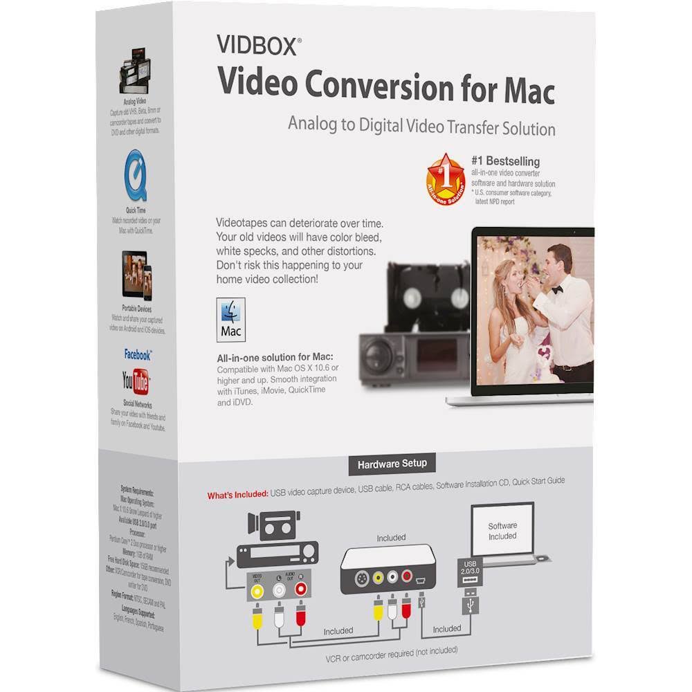 Vidbox - Video Conversion for Mac - Black/White