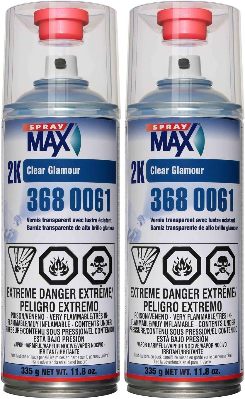 USC Spray Max 2k High Gloss Clearcoat Aerosol (2 PACK) Pack of 2