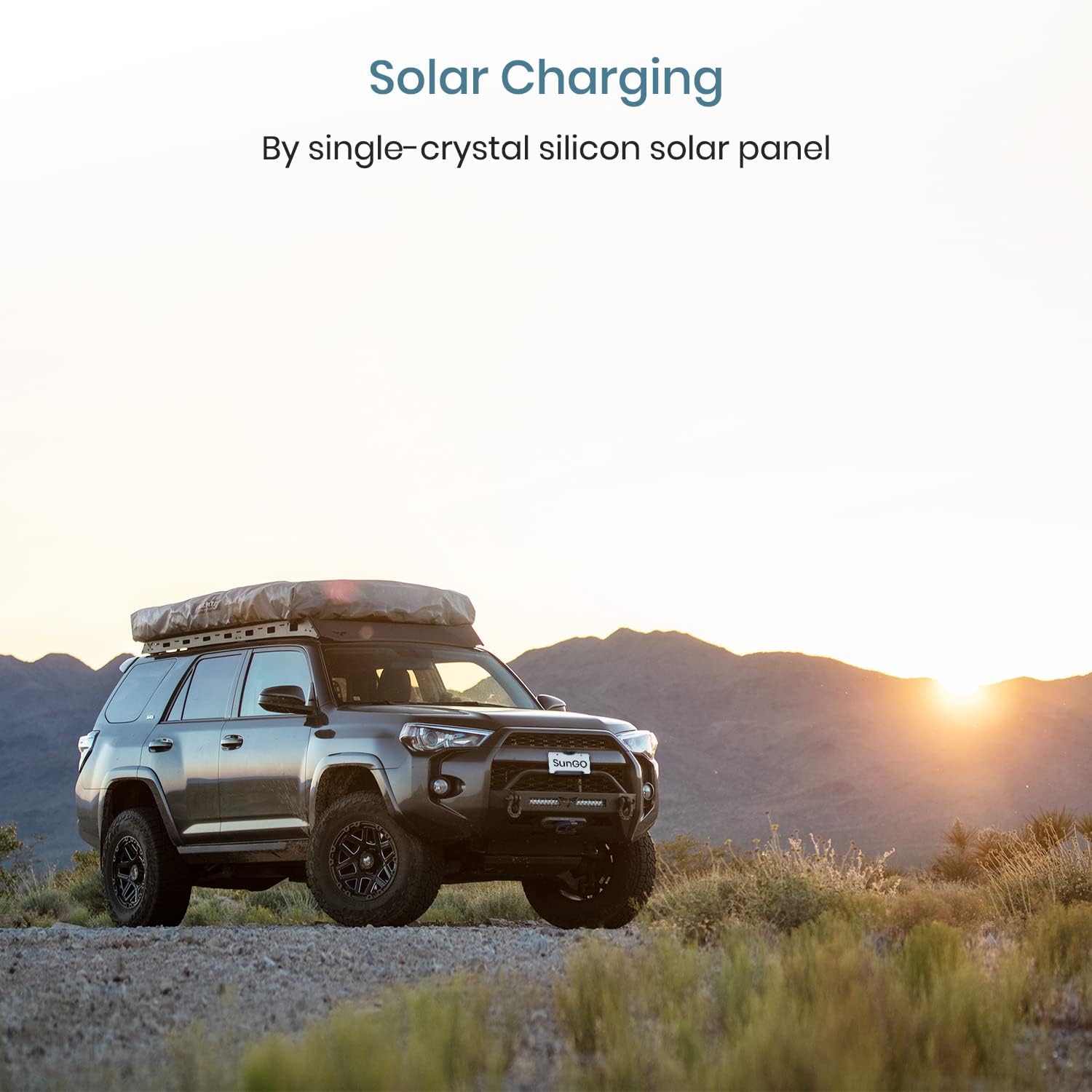 Solar Wireless Backup Camera, DIY No Wiring No Drilling Install with Digital Wireless Rear View Camera, Universal Bracket for Most Vehicle (BOSCAM SunGo Pro)