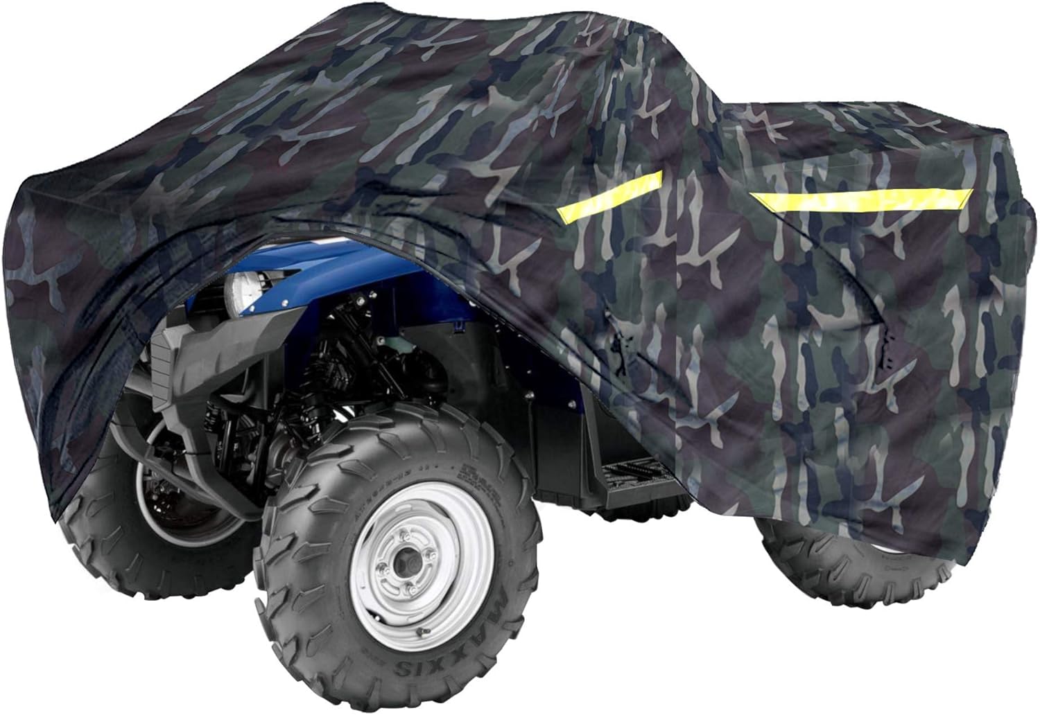 Badass Moto Camo Heavy-Duty, Triple-Waterproof 4 Wheeler Cover – ATV Cover Four Wheeler. Rip-Resistant, Night-Reflective Quad Cover w/ Advanced Waterproofing, Easy-Access Zipper and Vents. Medium 85