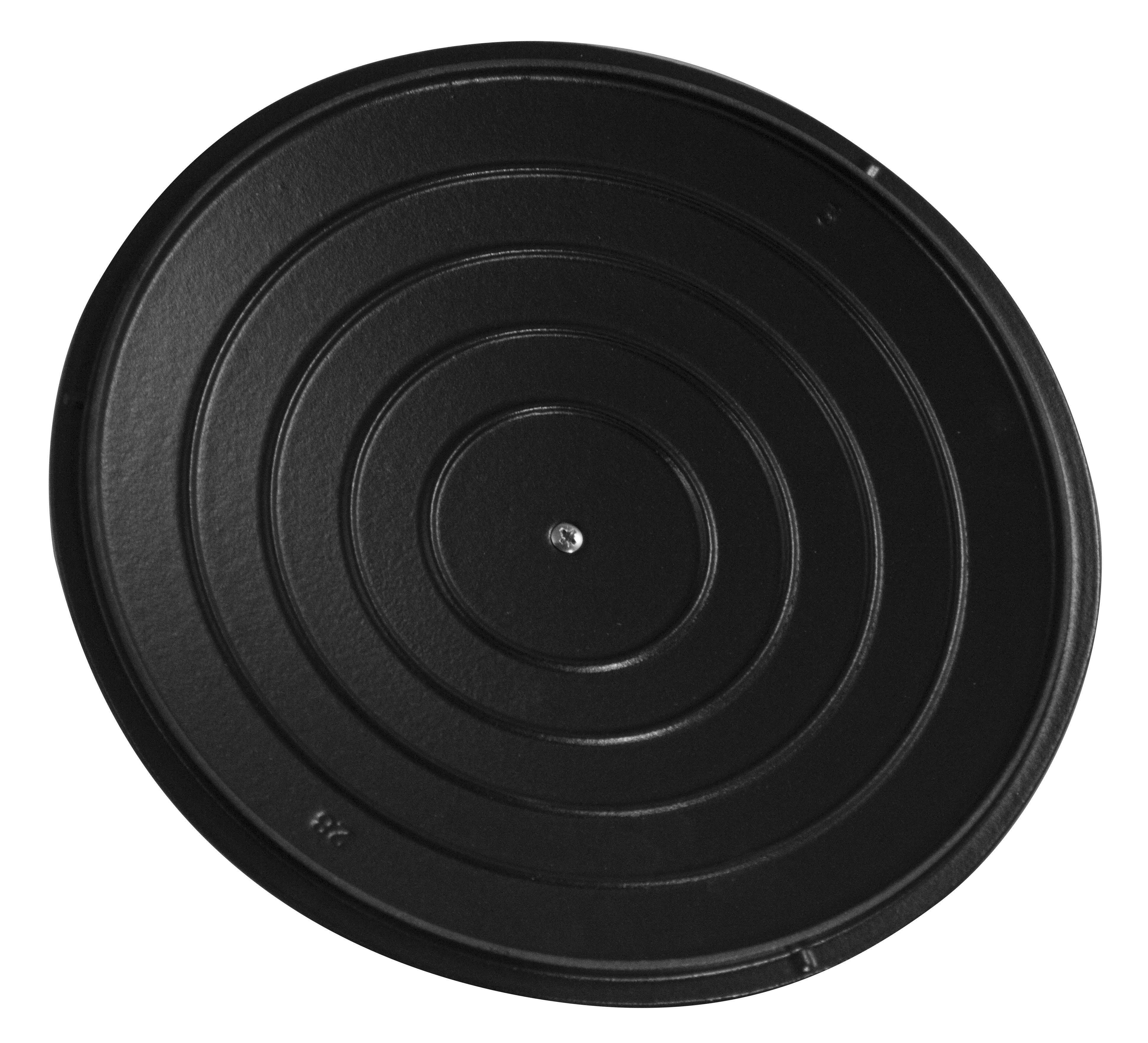 World Cuisine A1737024 Black 4 qt Round Dutch Oven