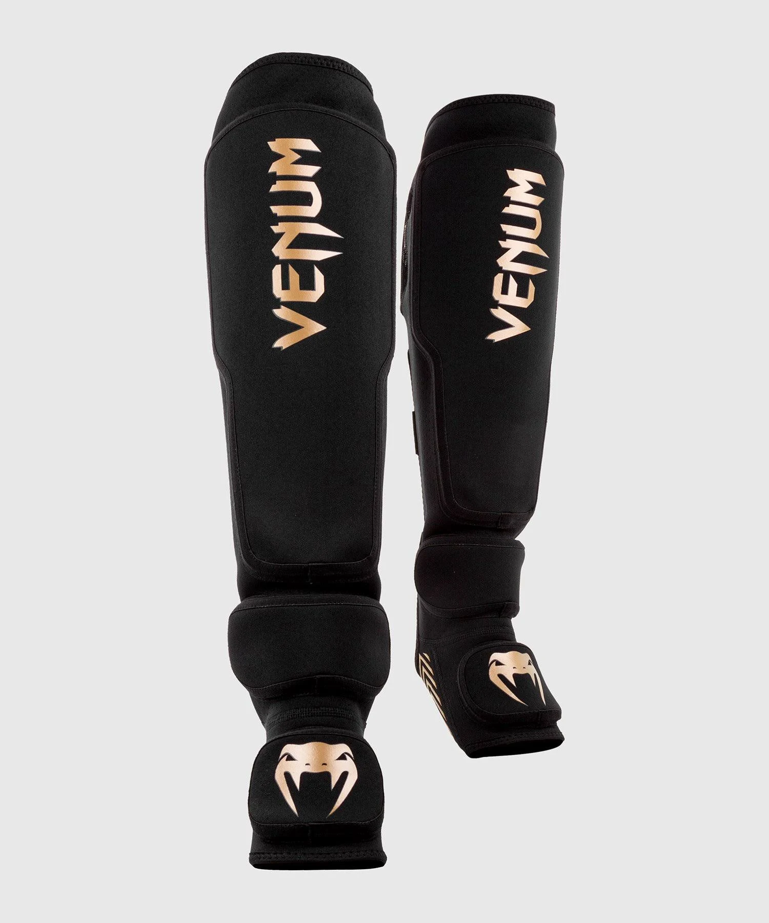Venum Kontact Evo Shin Guards - Black/Gold Black/Gold / M/L