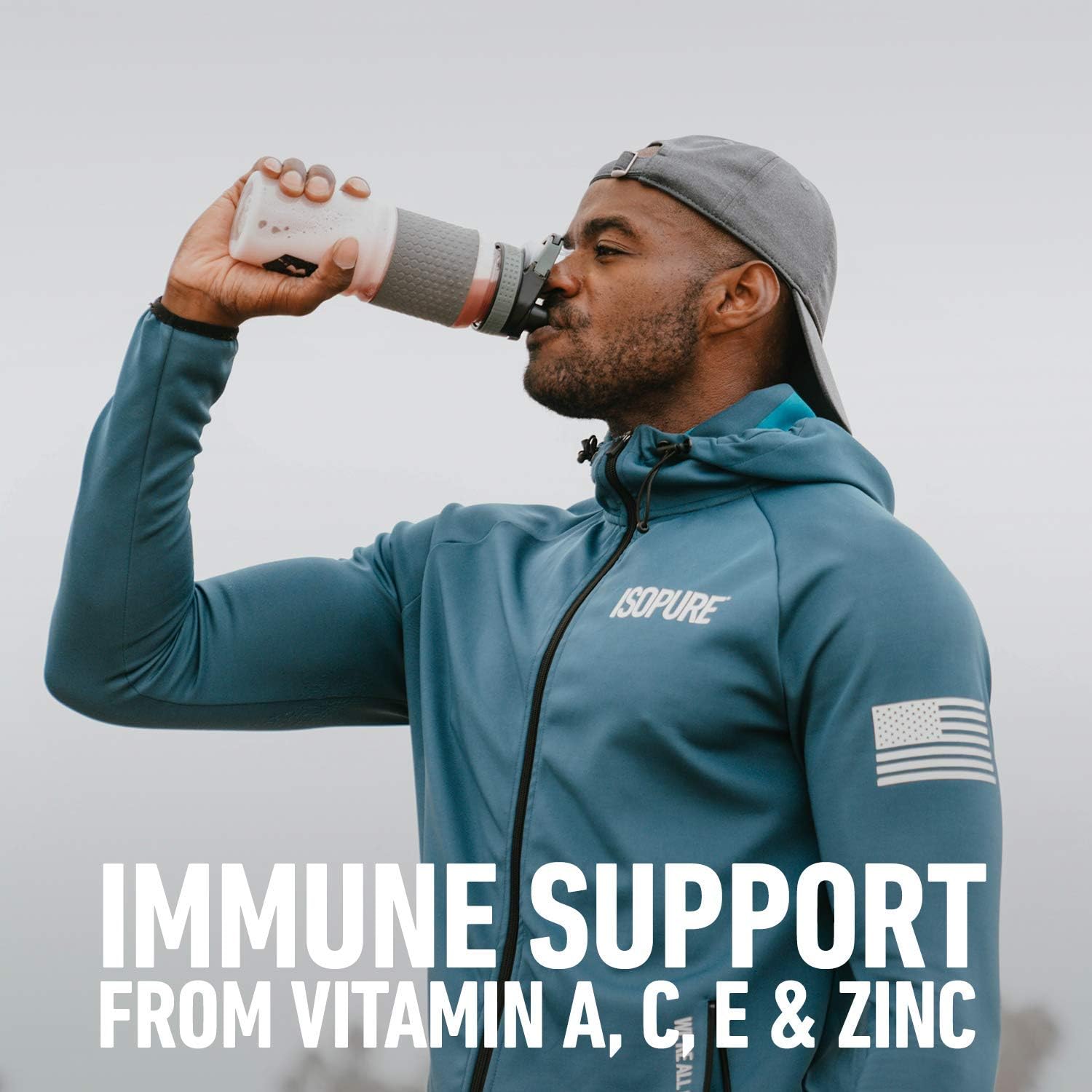 Isopure Whey Isolate Protein Powder with Vitamin C & Zinc for Immune Support, 25g Protein, Zero Carb & Keto Friendly, Flavor: Creamy Vanilla, 3 Pounds (Packaging May Vary) Pack of 2