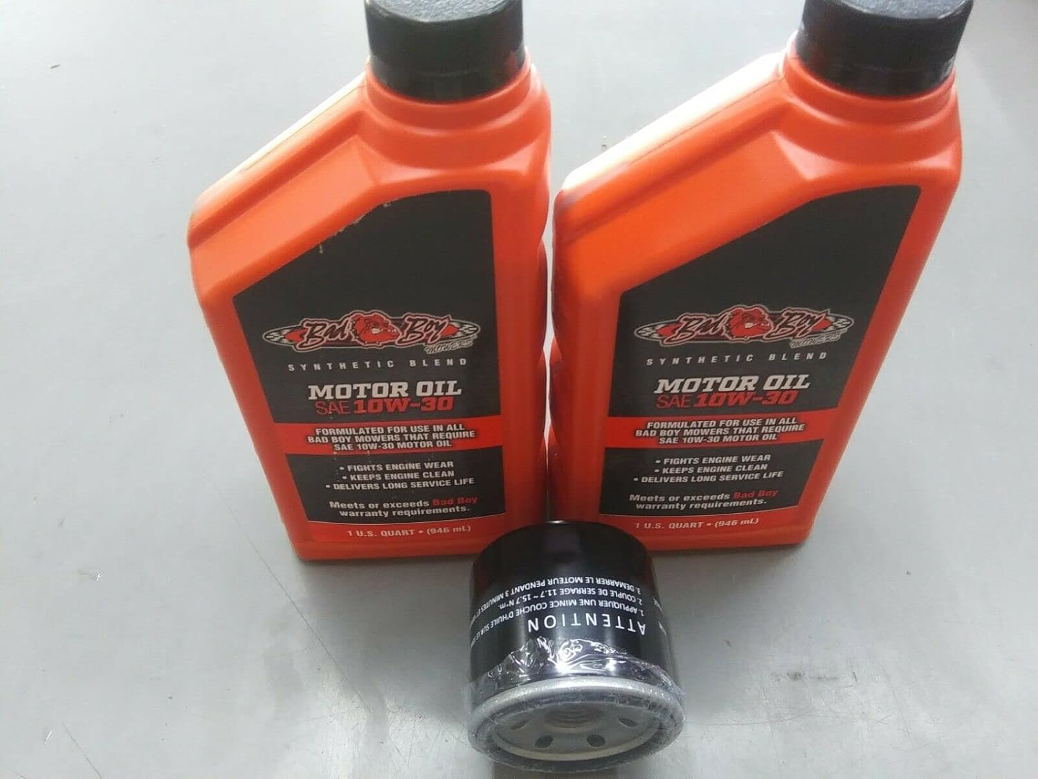 Bad Boy Mower Oil Change Kit for Yamaha Engines w/2 qts of Oil Pack of 2